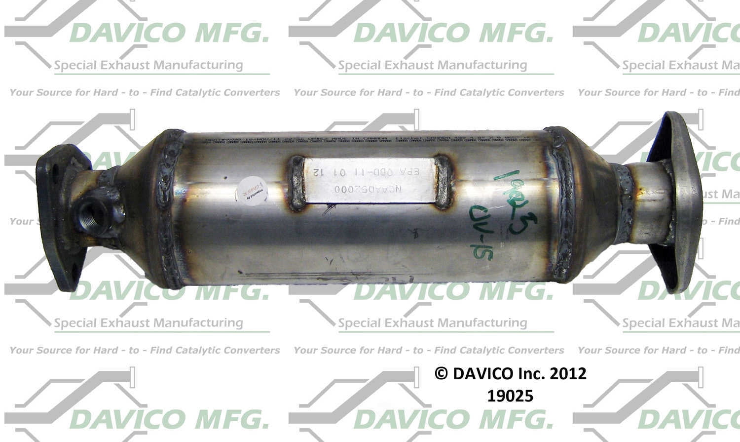 Davico Mfg 19025 Direct-Fit Catalytic Converter