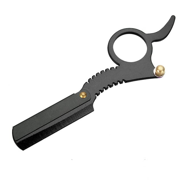 Navaja de barbero Jadeshay afeitar de borde recto compacta ligera