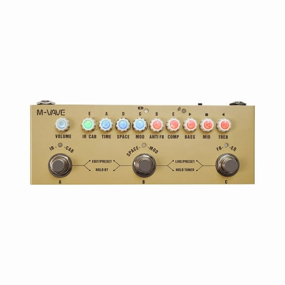 Multi Effects Acoustic Guitar Pedal,Cube Baby AC Guitar Multi Effects Pedal Delay Chorus Tremolo Reverb Effect Pedal