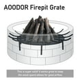 thumbnail image 6 of Aoodor 32'' Fire Grate Log Grate, Round Spider Wagon Wheel Firewood Grates, Heavy Duty Fire Pit Grate - Black, 6 of 9