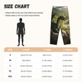 thumbnail image 2 of Salouo Deep Forest Stone Green Dragon Print Women's Pajama Pants Casual Loose Sweatpants PJs Flowy Pants Drawstring Palazzo for Women Wide Leg Pants Lounge Pajama -Medium, 2 of 8