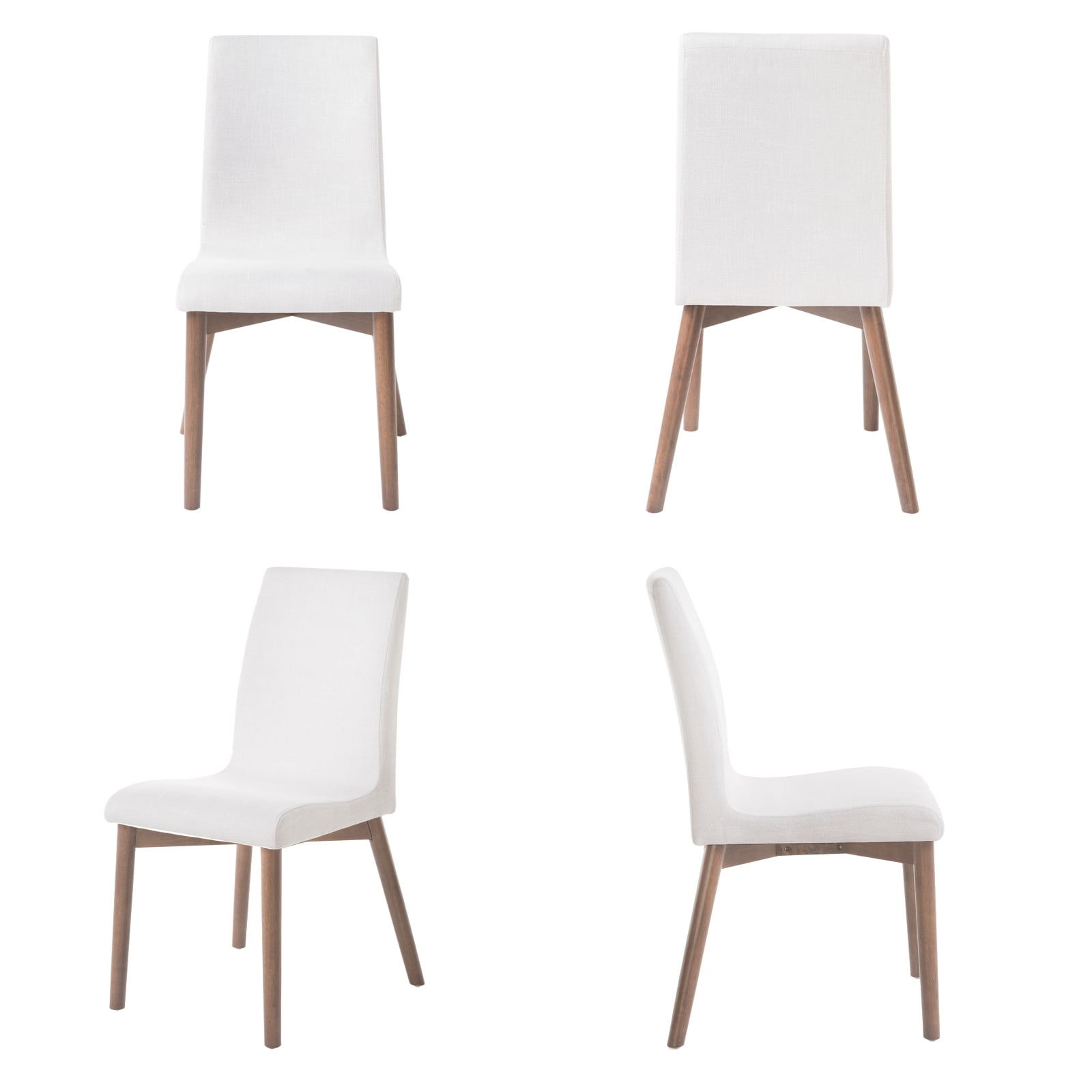 Kadyn Fabric Dining Chairs, 2-Pcs Set, Mid-Century Modern Dinner Chairs with Backs and Wood Legs, Kitchen Chair for Bar, Kitchen, Light Beige Kadyn Fabric Dining Chairs, 2-Pcs Set, Mid-Century Modern Dinner Chairs with Backs and Wood Legs, Kitchen Chair for Bar, Kitchen, Light Beige