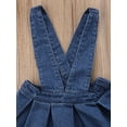 thumbnail image 5 of LMLYSoH Little Girls Suspender Skirt, Denim Solid Color Waist Elastic Band Wild Fashion Skirt, Baby Girls Overall Skirt, 5 of 7
