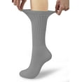 thumbnail image 4 of Crew Slouch Socks Women - Retro Scrunch Short Sock - Soft Solid Ankle Socks 3pairs, 4 of 6