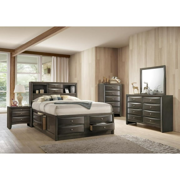 Acme Furniture Full Bed, Gray Oak
