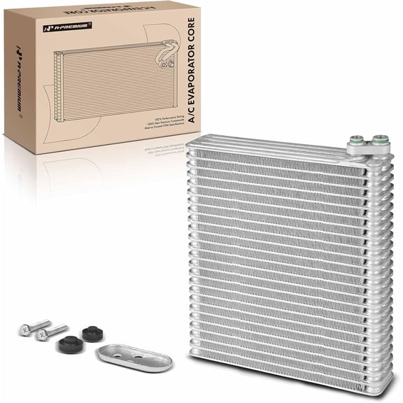 A-Premium Front A/C Evaporator Core Compatible with Lexus GS300 1998-2005, GS400 1998-2000, GS430 2001-2005, IS300 2001-2005, RX300 1999-2003, SC430 2002-2010, with Pressing Plate