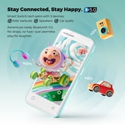 MP3 Player for Kids with 80GB Storage, 4-Inch Screen, Bluetooth & Wi-Fi, Parental Controls, Streaming & Offline Music, Blue
