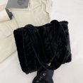 thumbnail image 3 of Bolsa de felpa Casual Otoño Invierno Mujer Fluffy Large Shoulder Tote (Negro) Tmvgtek Para estrenar, 3 of 9