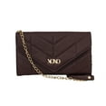 thumbnail image 2 of XOXO Women’s Small Wine Vegan Leather Quilted Fold Wallet withCrossbody Strap, 2 of 6
