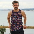 thumbnail image 6 of KLL Mexican Flowers Birds Print Men's Muscle Gym Workout Stringer Tank Tops Bodybuilding Fitness T-Shirts Tank Tops Men-3X-Large, 6 of 7
