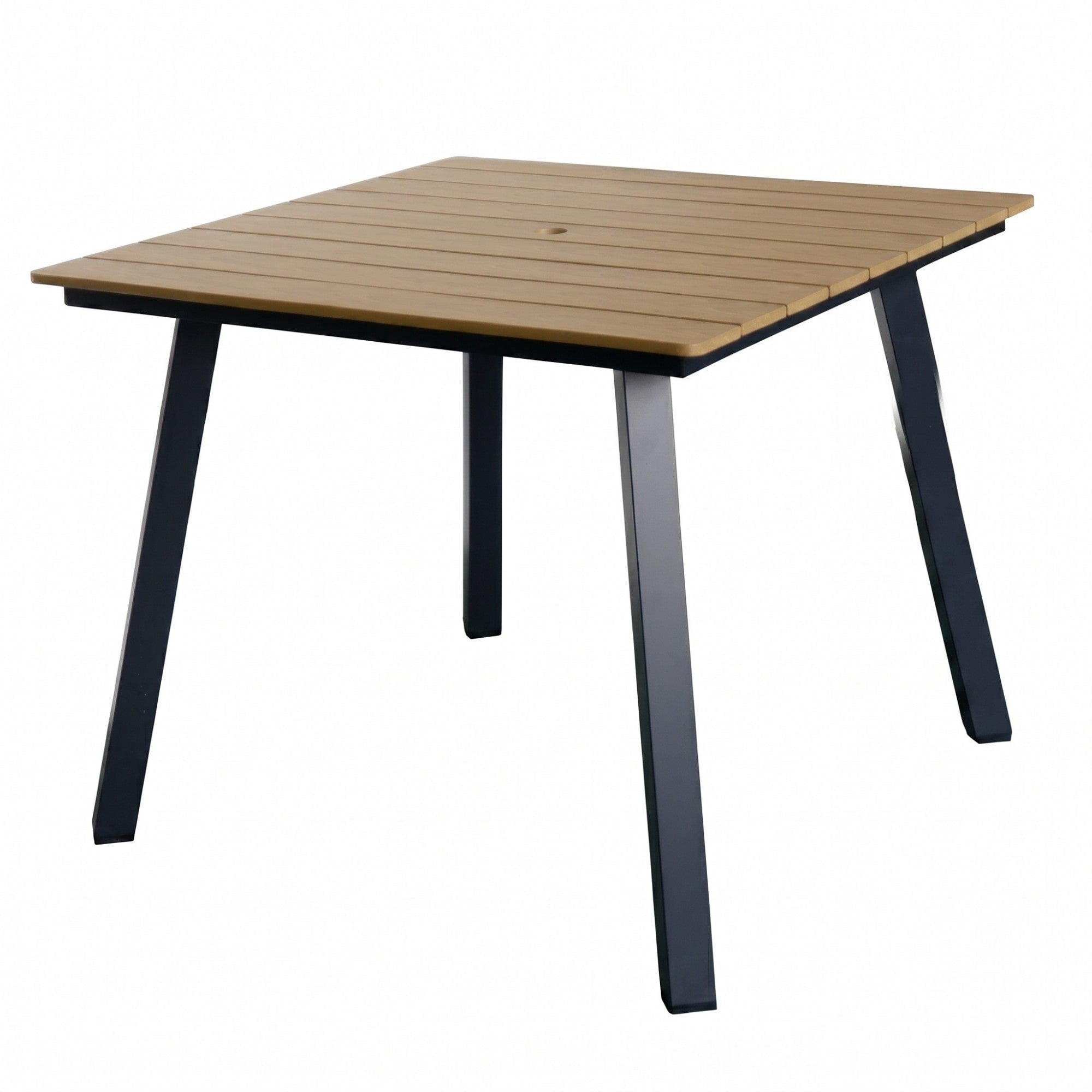 Sailvan Outdoor Dining Table Collection with Umbrella Hole, All-Weather Foldable & Square Options