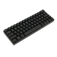 thumbnail image 3 of Teclado mecánico 64 teclas RGB inalámbrico 2,4 G BT3.0 5.0 Tipo C Conexión por cable Teclado mecánico ergonómico negro Interruptor de acción lineal, 3 of 10