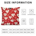 thumbnail image 5 of ARISTURING  Valentine's Day Pillow Covers White Hearts Decor Red Throw Pillow Covers Valentine's Day Cushion Case Decoration for Sofa Couch, 5 of 5