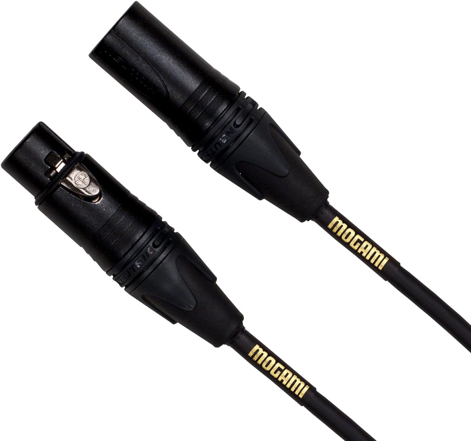 Mogami Gold STUDIO-02 XLR Microphone Cable, XLR-Female to XLR-Male, 3-Pin, Gold Contacts, Straight Connectors, 2 Foot