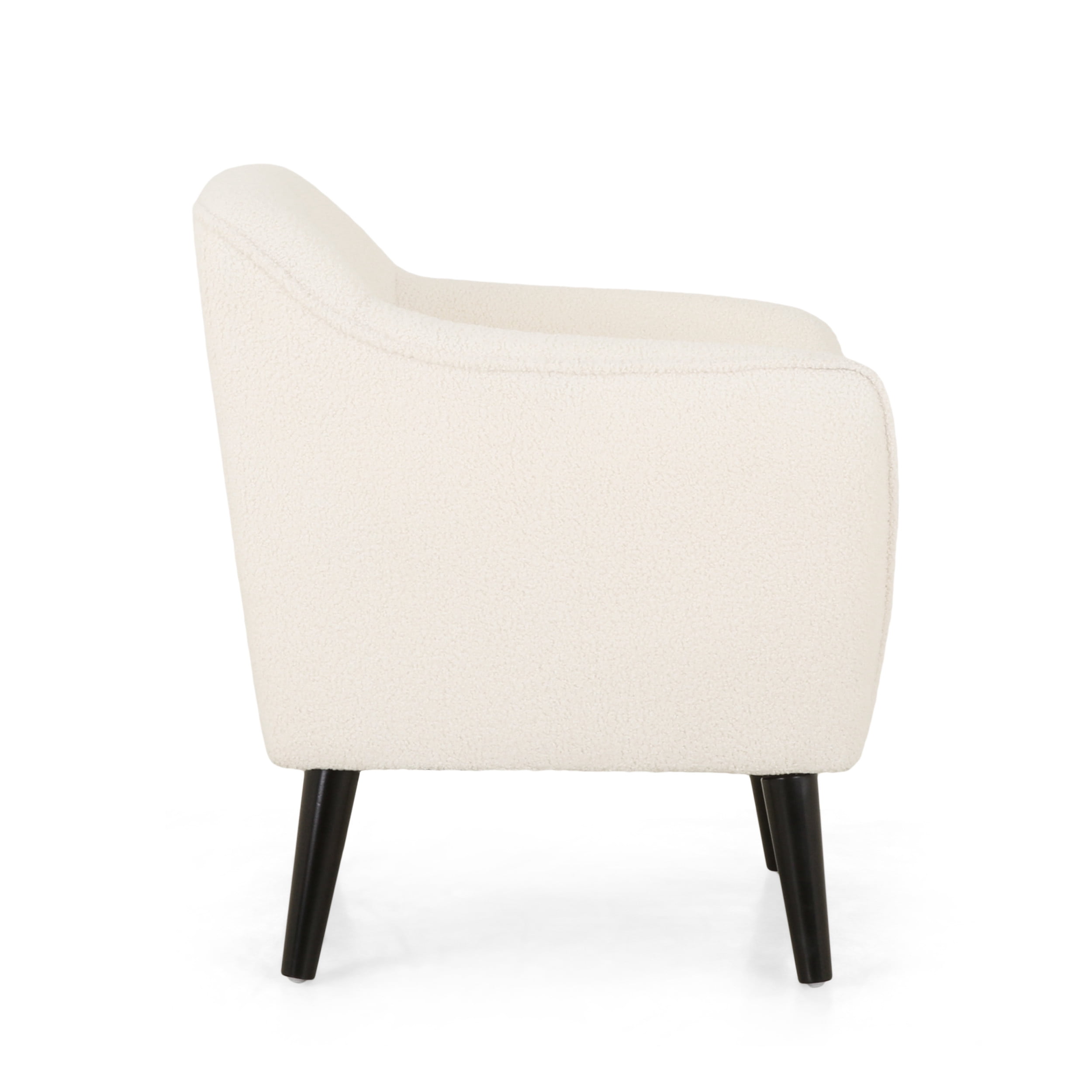 Noble House Darcy Arm Chair, Ivory Boucle