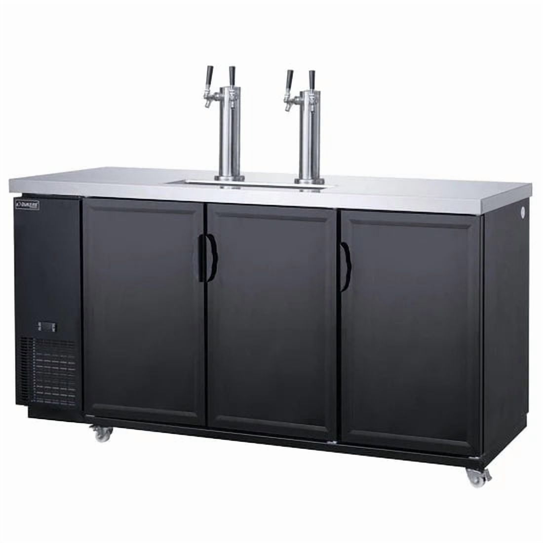 Dukers DKB72-M3 Dual Tap Kegerator Beer Dispenser