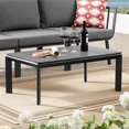 thumbnail image 2 of Modway Riverside Aluminum Outdoor Patio Coffee Table in Gray, 2 of 5