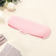 thumbnail image 3 of Unique Bargains 1 Pc Portable Side Buckle Makeup Bag for Travel Pink Silicone, 3 of 4