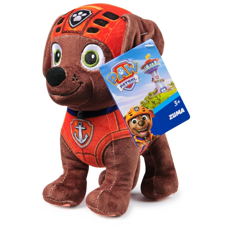PAW Patrol Premium Plush Zuma 7-Inches Tall with Super Soft Fur