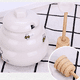 thumbnail image 3 of Olla de miel de cerámica con cazo de madera, Tarro de miel de porcelana con tapa y palito de miel, Olla de miel de cerámica, 3 of 5