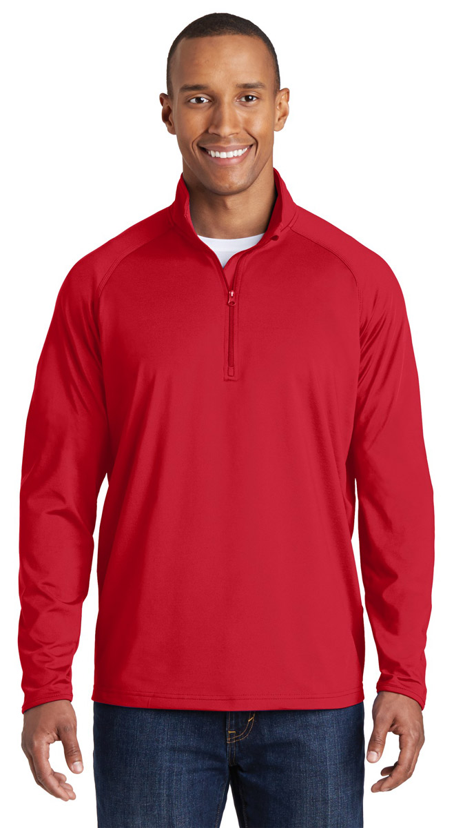 Sport-Tek - Sport-Tek Men's Sport Wick Stretch 1/2 Zip Pullover - Walmart.com - Walmart.com