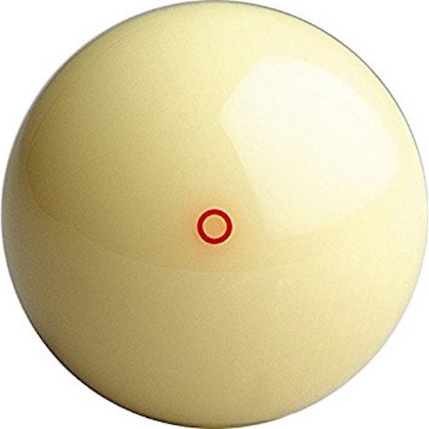 New Aramith 21/4" Red Circle Cue Ball Regulation size/weight Walmart