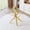 Gold, variant on Alvantor Dining Table with Electroplated Metal Legs, Square Tempered Glass Top for Home Bar Kitchen Island, Clear, 37.8in