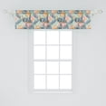 thumbnail image 2 of Ambesonne Exotic Window Valance, Jungle Atmosphere Leafy Art, 54" X 12", Pale Pink and Amber, 2 of 3