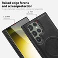 thumbnail image 5 of Magnetic for Galaxy S22 Ultra Premium PU Leather Case,Built-in Invisible Stand [Compatible with Magsafe] Protective Slim Kickstand Phone Cover Compatible with Samsung Galaxy S22 Ultra, Black, 5 of 9