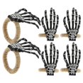 thumbnail image 3 of Napkin Holders Rings Adjustable Napkin Holder Skull Hand Shape For Coffee Shop 6Pcs, 3 of 5