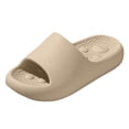 thumbnail image 4 of Rokment Shower Shoes for Women and Men Pillow Cloud Massage Slippers Soft Cushioned Anti Slip Water Pool Slide Sandals Comfortable Quick Drying Bathroom Sandals Khaki Size 8, 4 of 5