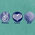 thumbnail image 3 of CafePress - Peace Love Golf - Womens Comfort Colors® Shirt, 3 of 4