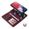thumbnail image 2 of for Samsung Galaxy A13 4G Phone Case Wallet & Cash Slot,Flip Kickstand Cover [2 in 1 Detachable Credit Card Holders] Premium PU Leather Purse Wrist Strap Case for Samsung Galaxy A13 4G,Winered, 2 of 10