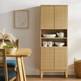 thumbnail image 4 of Render Tall Bathroom Storage Cabinet in Oak, 4 of 10