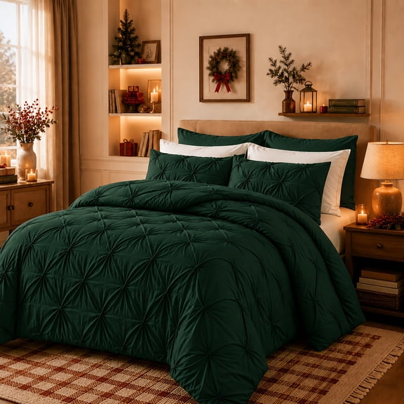 2Pcs Twin Pleat Comforter Set