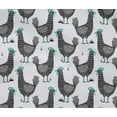 thumbnail image 5 of oneOone Cotton Flex Light Gray Fabric Rooster Cock Quilting Supplies Print Sewing Fabric By The Yard 40 Inch Wide-C2, 5 of 6
