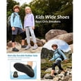 thumbnail image 6 of Barerun Kids Shoes Girls Boys Breathable Sneakers Flats,Wide,Anti-Slip,Anti-collision Toe Cap,Purple,13 Little Kid, 6 of 9