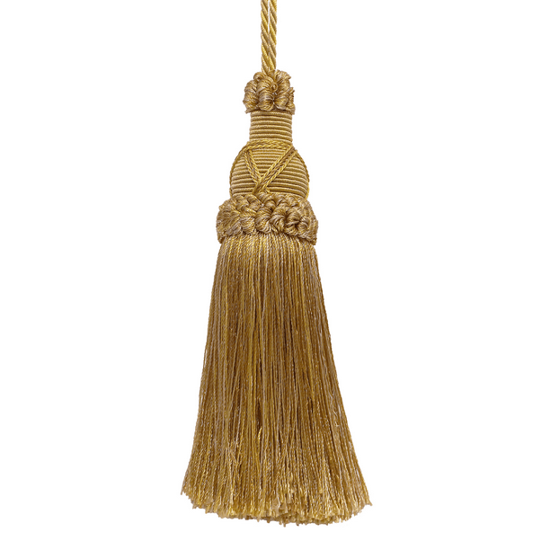 Decorative 5.5 Inch Key Tassel, Antique gold Imperial II Collection
