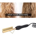 thumbnail image 4 of Peine caliente eléctrico, rizador de pelo portátil de viaje, peine caliente multifuncional para alisar el cabello, rizador estático para rulos, 4 of 5