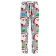 thumbnail image 3 of Fabrcox Men's Christmas Tree Printed Pajama Pants Elastic Waist Drawstring Pj Pants Christmas Tree Print Casual Soft Comfy Sleepwear Hot Pink XXL, 3 of 4
