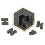 kjfeif Brain Teaser Puzzle Cube Wooden Puzzles T Shaped L Puzzle Educational Toy for Kids and Adults, Ideal for Boys & Girls 3-12 Years Old Birthday Gift