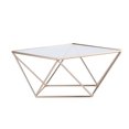 thumbnail image 7 of Efavormart Gold Metal Geometric Cake Stand Display Centerpiece Pedestal Riser with Square Glass Top - 14", 7 of 7