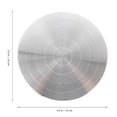thumbnail image 2 of FONDOTIN 1ensemble Plateau Tournant en Céramique pour Artistes avec Fonction Rotative et Forme Ronde en Argent, 2 of 8