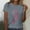 Gray, variant on Trending Now! Kilaqueen Breast Cancer Awareness Shirt for Women Trendy Sequin Glitter Pink Ribbon Graphic Shirts Comfy Short Sleeve Tunic Tops