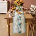 thumbnail image 2 of Starfish Coastal Blue Table Runner 90 Inches, Summer Ocean Coral Conch Vintage Bed Runner Dresser Scarves Tabletop for Indoor Outdoor Parties/Ceremony/Banquet, 13" x 90", 2 of 9