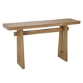 thumbnail image 4 of Christopher Knight Home 59.2" Elegant Console Table with Geometric Silhouette, MDF Wood Frame, Brown, 4 of 11