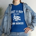 thumbnail image 7 of Just a Boy Who Loves Lawn Mowers Shirt, Funny Lawn Mowing Gift Tee -ID: 581, 7 of 7