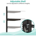 thumbnail image 4 of Floating TV Shelf, 1 Tier Glass Projector Shelf for DVD Players, Routers, Game Consoles, Cable Boxes, Living Room Decor, Wall Mount Shelves Hold Up to 17.6lbs (CS201B), 1-Shelf, Black, 4 of 7