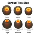 thumbnail image 2 of Mqimy Fundas De Repuesto De Silicona Para Auriculares Que Se Adaptan A La Mayoría De Los Auriculares Internos (Agujero Interior De 3,8 Mm A 5,1 Mm) Almohadillas Para Auriculares 9 Pares S M L, 2 of 5