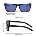 thumbnail image 6 of Men's Sporty Polarized Sunglasses - Black Frame / Blue Mirror Lens, 6 of 6